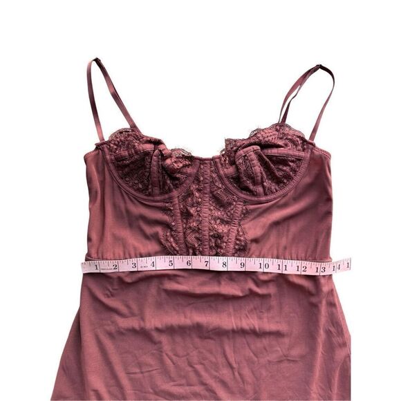 Urban Outfitters Brenna Bustier Mini Dress In The color Chocolate - Picture 12 of 12